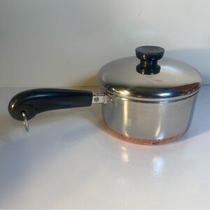 Vintage Revere Ware SS Copper Bottom 1 1/2 Quart Saucepan